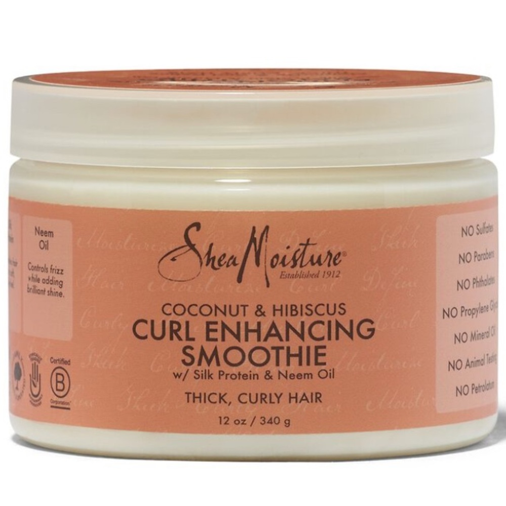 Shea Moisture Curl Enhancing Smoothie, Coconut & Hibiscus 12 oz (340 g) New